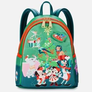 NWT Disney Loungefly - Classics Christmas Glow-in-the-Dark Backpack